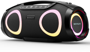 Boult Bassbox Q60 Upto 14H Battery, 60W Bass Output, RGB LED Light, Dual Drivers, 5.4v 60 W Bluetooth Speaker