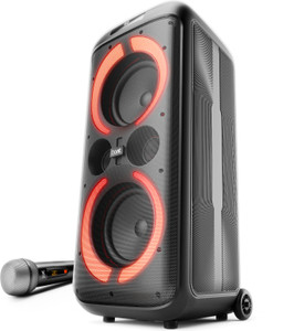 boAt PartyPal 600 Plus, Karaoke Auto-Tuner,In-Built DJ Tracks,6H Battery,2UHF Mic 240 W Bluetooth Tower Speaker