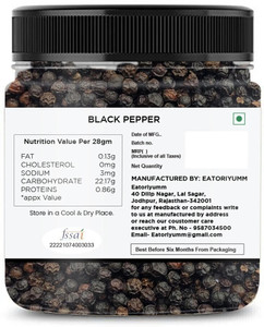 ईटोरियम Black Pepper- Kali Mich| Bold Size - Grade