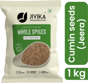 jivika Whole Cumin Jeera 1 Kilogram, Cumin Seed, Jeera Spice Whole