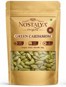 Nostalya Premium Green Cardamom (Elaichi) | Strong Aroma | No Preservatives
