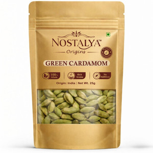 Nostalya Premium Green Cardamom (Elaichi) | Strong Aroma | No Preservatives