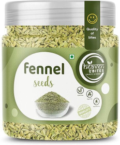 HEAVEN BITES Fennel seeds (Barik Saunf) Whole Organic, Fresh, Aromatic, Perfect for Cooking