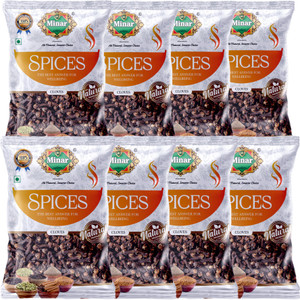Minar Premium Whole Black Clove | 100% Natural Handpicked Laung (50g x 8)