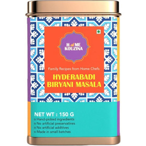 Home Kouzina Hyderabadi Biryani Masala-Authentic Hyderabadi Veg,Chicken Biryani-Tin Pack