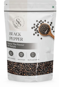 SS Spice Sanskriti Black Pepper | 100% Pure, Sun-Dried, Bold & Aromatic Kali Mirch for Cooking