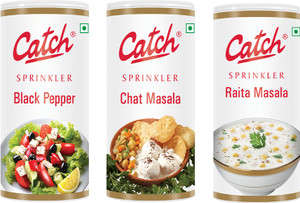 Catch Black Pepper 100g + Chat Masala 100g + Raita Masala 50g, Sprinkler Combo