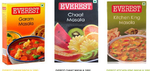 EVEREST GARAM MASALA,CHAAT MASALA,KITCHEN KING MASALA