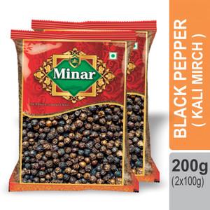 Minar Black Pepper (Kalimirch) 200gm (100g x 2)