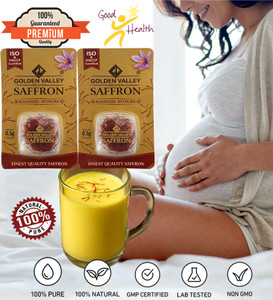 GOLDEN VALLEY Saffron 1 Gram 100% Pure Original Kashmiri Saffron for Pregnant Women, Biryani, Fair Skin, Milk, Tilak Certified ISO A1++ Best Highest Quality Premium Mogra Saffron / Kumkumapuvvu/ Kesar/ Keshar - (Pack of-2)X0.5gm