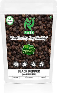 RASC Organic Black Peppercorn I Kali Mirch Whole Black Pepper Indian Spices 100gm