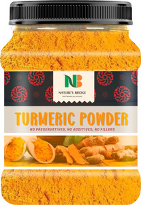 Nature's Bridge Organic Turmeric Powder | Turmeric Powder | Haldi Powder - 400 Gm Jar