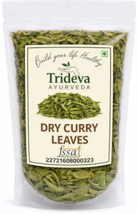 TRIDEVA AYURVEDA Dry Curry Leaves Aromatic South Indian Herb | For Cooking, Tadka & Ayurveda Use