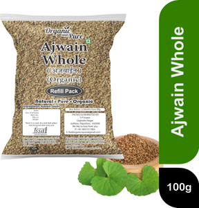 Organic and Pure Ajwain Carom Seeds (Refill Pack)