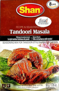 SHAN Tandoori Masala, 1.76 oz ℮ 50 g, 6 Pack