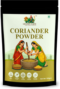 GRAMIN FARM Pure & Natural Coriander Powder | Dhaniya Powder | Fresh Aroma & Taste