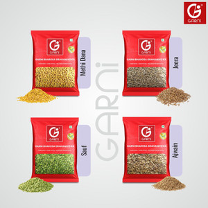 GARNI Combo | Jeera Ajwain Sauf Methi | Raw Seeds for Weight Loss & Detox