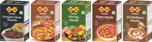 GM FOODS DAL MAKHANI,ALOO SABJI,RAJMA,MIX VEG,PUNJABI CHOLE (PACK5)