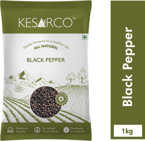 केसरको Black Pepper Whole 1kg | Premium Quality Whole Spice | Natural Kali Mirch