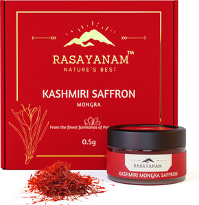 रसायनम Pure Original Kashmiri Saffron/Kesar/ Kumkum Ideal for Pooja & Pregnancy