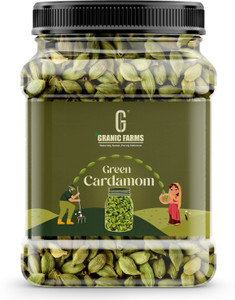 GRANIC FARMS Premium Whole Green Cardamom |Bold Elaichi | Hari Elaichi