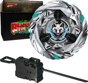 BLADEKING BEYS Launcher Kit- UX-08 SilverWolf 3-80FB + Winder Launcher + Toy Storage Box