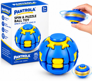 PANTROLA Press To Fidget Spinner Ball Toy for Kids & Adults | Press Spin Stress Relief