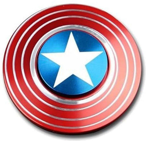 Gift Collection Captain America Fidget Ultra Speed Light Weight Metal Wind Spinner Toy Game