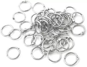 DEZIINE Loose Leaf Binder Ring Key Chain Key Rings Card Ring – (20mm 100pcs). Manual Ring Binder