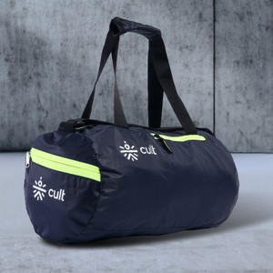 Cult 20 Foldable Litre Gym/Duffle Bag with Side Pocket & Shoulder Strap Neon