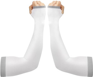 zaysoo Arm Sleeves for Men - Cotton Bamboo Blend, SPF 50+, Anti-Microbial Riding Gloves