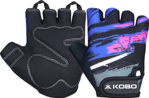 KOBO WTG-66 Weight Lifting Gym Glove Hand Protector for Fitness Training Gym & Fitness Gloves