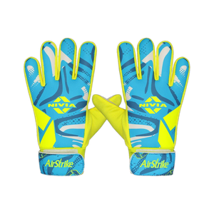 NIVIA Air Strike Goalkeeping Gloves Yellow - Image 6