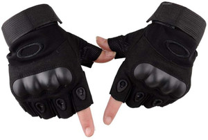 GOCART New Fingerless Hard Glove for Shooting, Riding, Cycling, Motorcycle Gym & Fitness Gloves