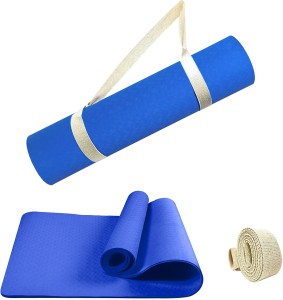 SLOVIC Yoga Mat for Women and Men With 6mm Thick Exercise Mat for Home Workout Blue 2 mm Yoga Mat