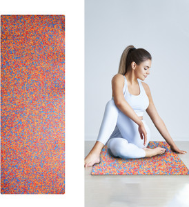 Yogarise Anti-Skid Yoga Mat with Carry Bag For Home Gym & Outdoor Workout Multicolor 5.8 mm Yoga Mat
