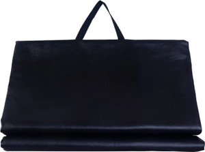 Vaquita Anti Skid PU Leather Extra Thick Large Fitness/Yoga Mat with Carrying Strap Black 13 mm Yoga Mat