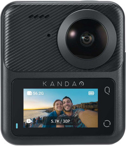 Kandao Qoocam3 360 Degree Video F1.6 Fast Aperture, 5.7K Wide-Angle, Realtime Editing Sports and Action Camera