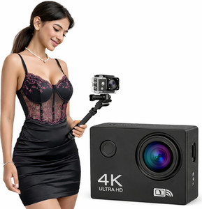 ZoTronico All in 1 New 170° Wide Angle, Vlog-Ready, Perfect for Travel, Vlogging & YouTube 4K Action Camera 16mp WiFi, Memory Card Support Sports and Action Camera