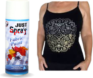 Just Spray White Fabric Spray Paint 400 ml - Image 5