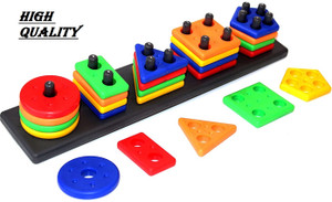 टॉयफुल Geometric Shapes Sorting Toy | Intellectual Geometric Shape