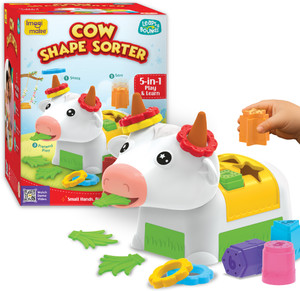 Imagimake Cow Shape Sorter |Leaps & Bounds Baby Toys for 12+ Months ...