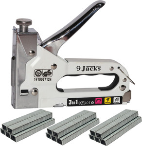 Tacker Icon Digital Craft 3-in-1 Manual D-Type Staple Gun with 8mm 3000pcs Pins ...