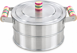 Kaushal Traders Multipurpose Iron Tandoor & Charcoal Griller(Bati,Pizza,Barbeque,Sweet Potato) Iron Steamer