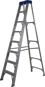 7step Ladder LIBERTI 7 Step Heavy Duty Aluminium Step Ladder | Wide Anti-Slip Step ...