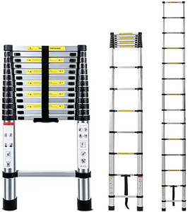 Smarty 14 Feet Portable Lightweight Compact Ultra Stable 4.1 Meter Telescopic Aluminium Ladder