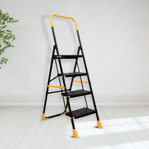 Plantex 4 Step Ladder for Home/Anti-Skid Wide Step Ladder/Folding