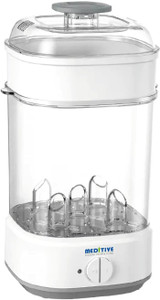 MEDITIVE Baby Feeding Bottle Sterilizer ottle Steam Steriliser for Baby Bottles - 5 Slots