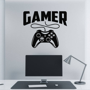 SnappyVinyl 27 cm Gamer Wall Sticker PVC Vinyl Self Adhesive (Pack of - Image 1