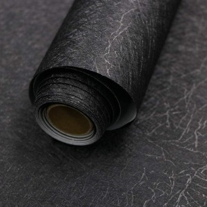 FOKRIM 300 cm Black Silk wallpaper for wall Waterproof for home,office 45x300cm Self Adhesive Sticker